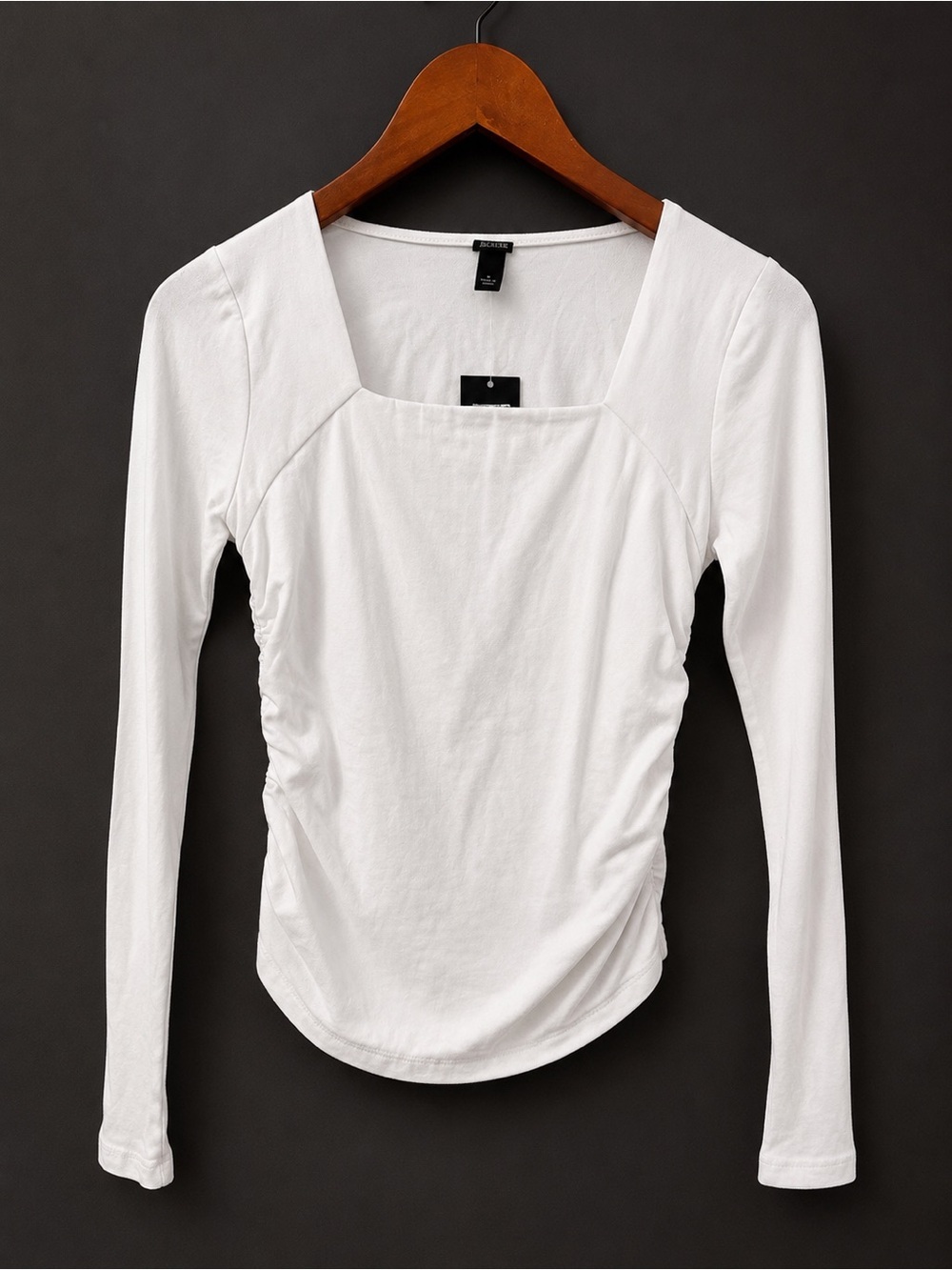 Wild Fable White Ruched Long Sleeve Top – Size Small (NWT)